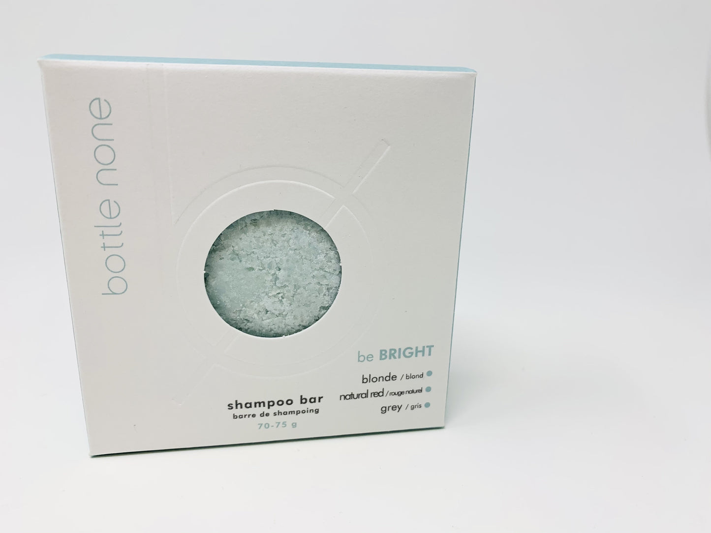 be BRIGHT Shampoo Bar Boxed 70-75g SRP $16